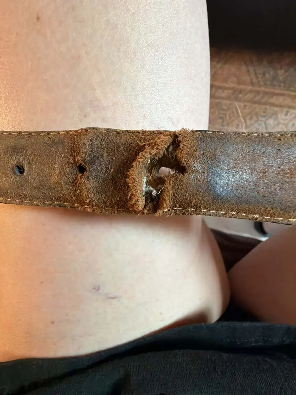 Vintage Brown Leather Western Belt with Texas Longhorn Conchos
